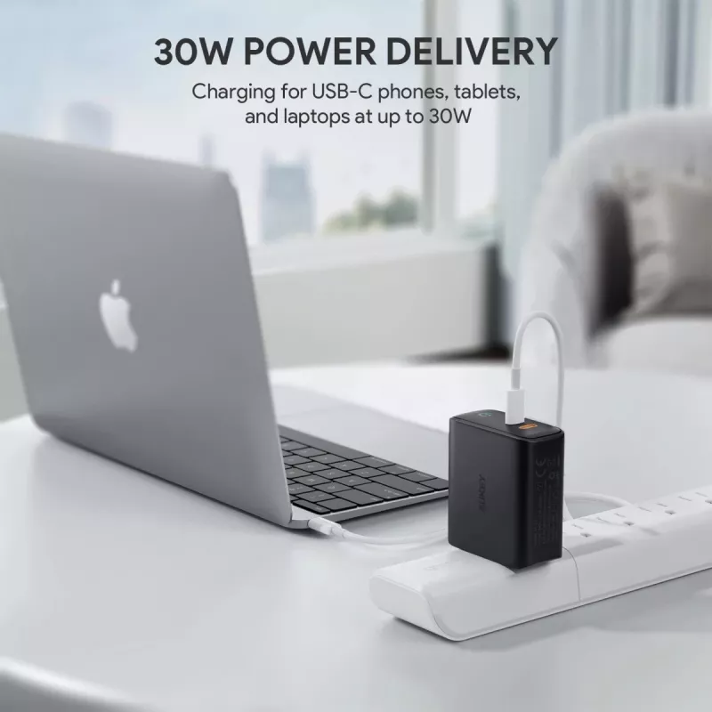 AUKEY PA-D2 laturi mobiililaitteille 36W musta sisäkäyttöön