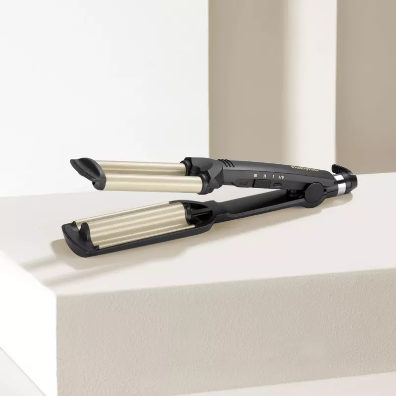 BaByliss C260E EasyWaves teksturointirauta Warm Black, Silver 70,9 (1,8 m)