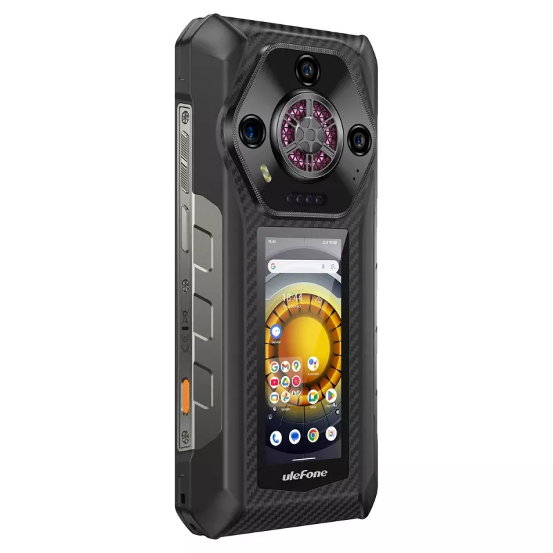 Ulefone Armor 30 Pro 5G UF-A30P älypuhelin, 6,95 tuumaa, 16 GB RAM, 512 GB, IP69K, Android 14, 12800 mAh, musta