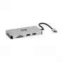 Eaton Tripp Lite USB-C-telakka, Dual Display - 4K 60 Hz HDMI, USB 3.2 Gen 1, USB-A-keskitin, GbE, muistikortti, 100W PD-lataustoiminto, harmaa - telakointiasema - USB-C - 2 x HDMI - 1GbE (U442-DOCK