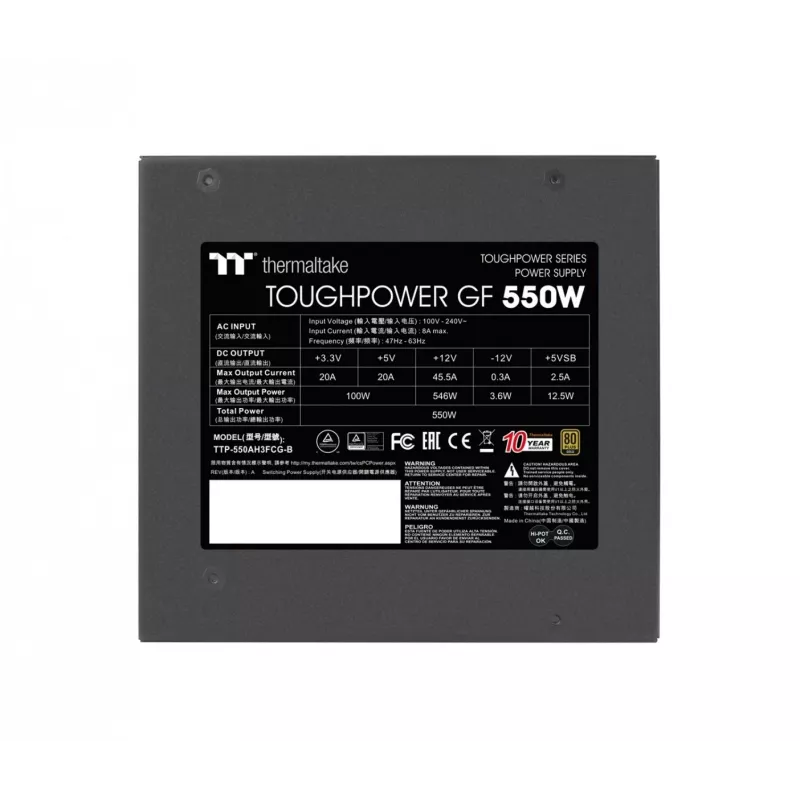 Virtalähde Toughpower GF 550W modulaarinen 80+Gold