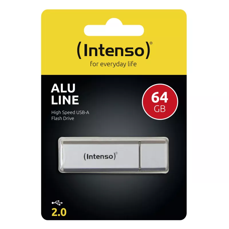 USB-muistitikku Flash USB2 64GB/SILBER 3521492 Intenso