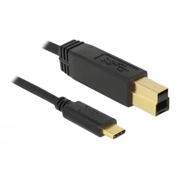 USB-kaapeli DeLOCK 83675 USB 3.2 Gen 2 1 m USB C USB B musta