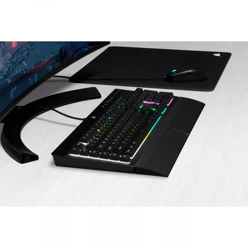 Corsair K55 RGB PRO -pelinäppäimistö USB QWERTZ saksalainen musta