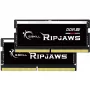 SO-DIMM 32 GB DDR5-4800 (2x 16 GB) Dual-Kit, keskusmuisti musta, F5-4800S3434A16GX2-RS, Ripjaws, INTEL XMP