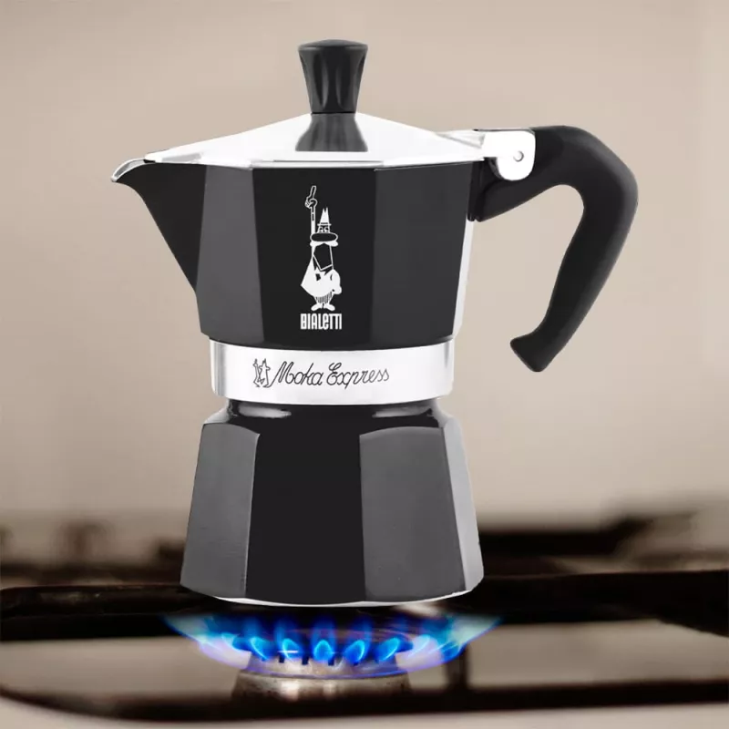 Bialetti Moka Express mokkapannu musta