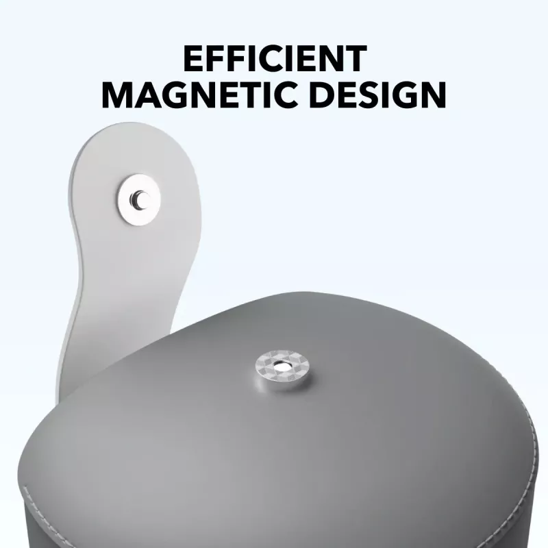 Kuulokkeiden kotelo Anker Soundcore Space One Pro magneettisilla metallinapeilla, harmaa