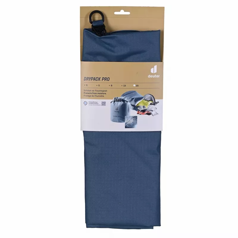 Vedenpitävä pussi DEUTER Drypack Pro 20 – 20 L tilavuus, rullasuljin, hitsatut saumat