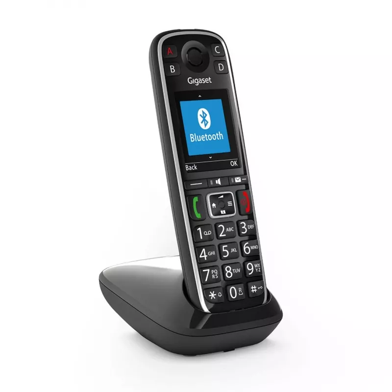 Gigaset E720 analoginen/DECT-puhelin numeronäytöllä musta