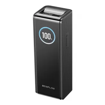 Varavirtalähde EcoFlow RAPID EF-RAPID25K140W-B-EU 25000 mAh, 3 liitäntää (2×USB-C, 1×USB-A), musta