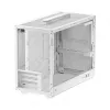 Tietokonekotelo DeepCool CH160 PLUS WH Small Form Factor valkoinen, microATX, karkaistu lasi, USB-C