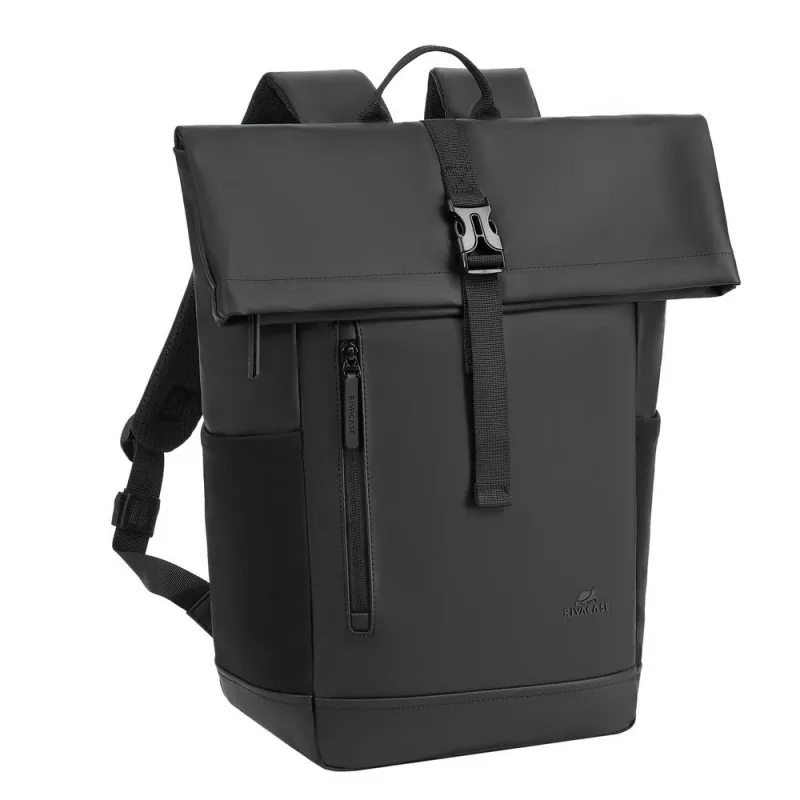 Reppu Rivacase 7826 Eden 14 ECO musta rolltop 14 inch kannettaville tietokoneille