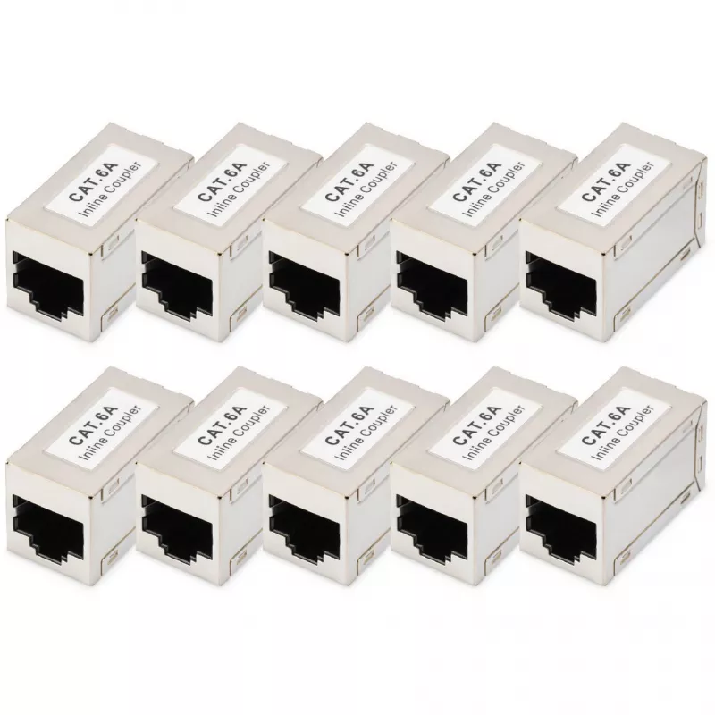 Digitus CAT 6A suojatut modulaariset liittimet 10 kpl RJ-45 kultakontaktit