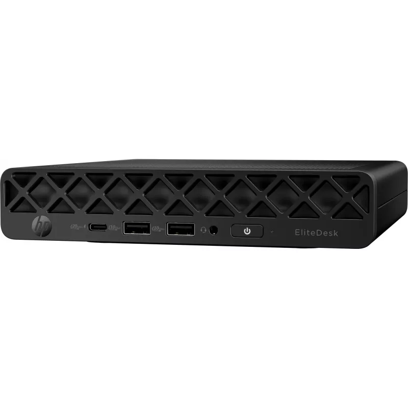 HP EliteDesk 8 Mini G1i AI -minitietokone, Intel Core Ultra 5 235T, 32 GB DDR5-5600, 512 GB SSD NVMe, Intel Graphics, Wi-Fi 7, Windows 11 Pro, musta