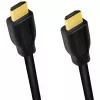 LogiLink CH0100 Premium High Speed HDMI-kaapeli Ethernetillä, HDMI 2.0 tyyppi A uros–uros, 4K 60 Hz, 18 Gbit/s, 1 m, musta