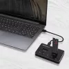 Qoltec 52274 M.2 SSD-telakka | NVMe | SATA | USB-C | DUAL 2 x 2TB