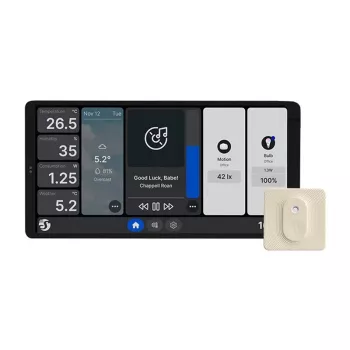 Dual Control Panel Shelly Wall Display X2 WiFi/BLU (hopea) + BLU H&T