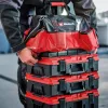 Einhell 4540036 E-Case Bag järjestelmätyökalulaukku, polyesteri, 30 kg kuormitus, musta/punainen
