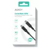 AUKEY CB-MCC102 USB-kaapeli 1,8 m USB-C musta 480 Gbit/s