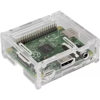Kotelo Joy-IT Raspberry Pi A+:lle läpinäkyvä RB-Casea+01 — suojakotelo, kirkas muovi