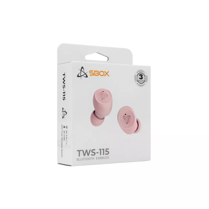 Kuulokkeet SBOX EB-TWS115 pinkki