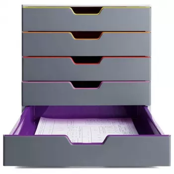 Durable VARICOLOR 5 -laatikosto, 5 laatikkoa, monivärinen