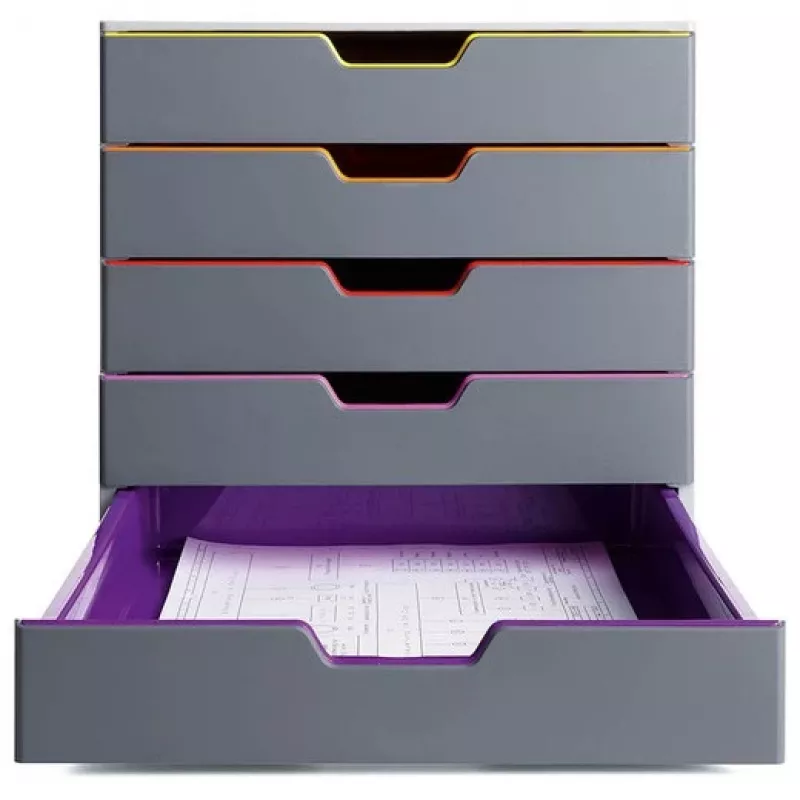 Durable VARICOLOR 5 laatikosto, 5 laatikkoa, monivärinen