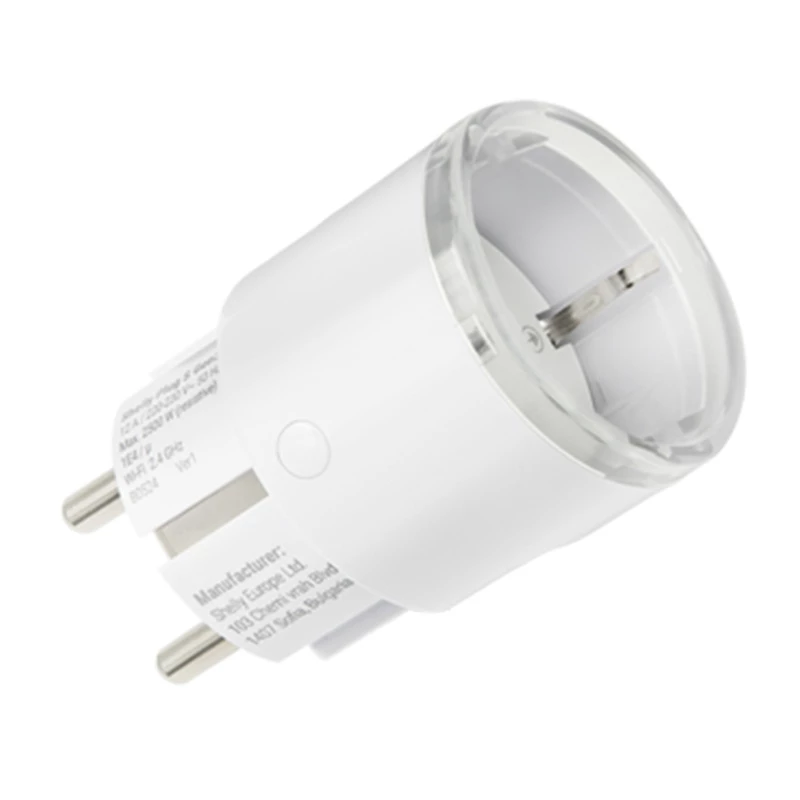 Älypistorasiasarja Shelly Plug S MTR Gen3 — 5 kpl, 12A, valkoinen