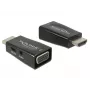 Sovitin DeLOCK 65901 HDMI A - VGA & 3,5 mm ääni musta