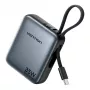 Vention FHEH0 varavirtalähde 10000 mAh 35 W USB-C-kaapelilla, harmaa