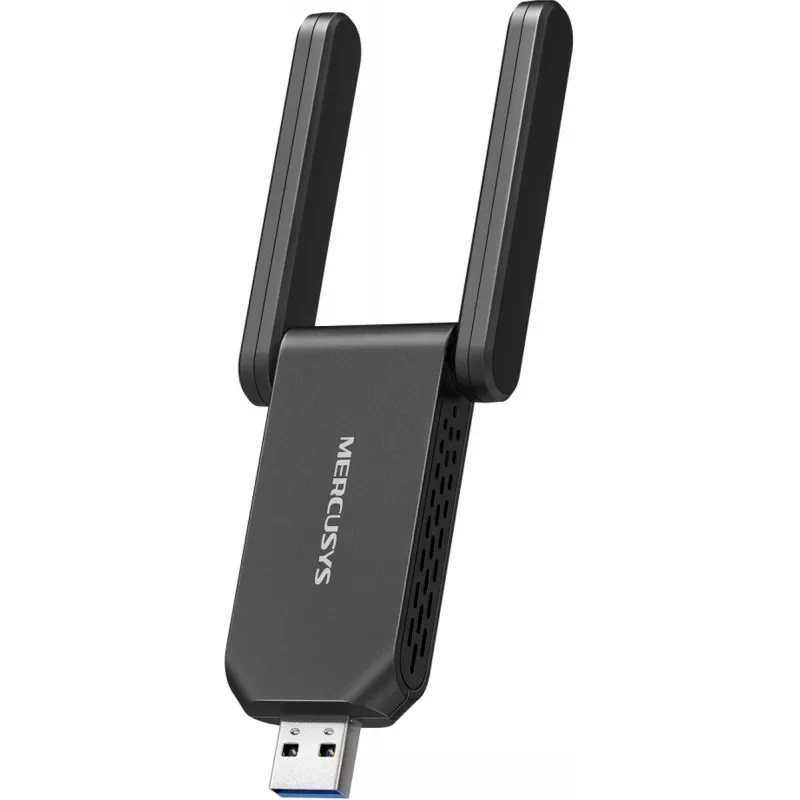 Wi-Fi USB -sovitin MERCUSYS MA72XH AX1800 high gain -antenneilla, USB-A Plug and Play
