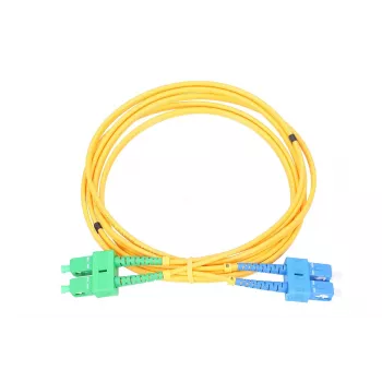 Extralink verkkokaapeli SC/UPC - SC/APC, yksimuotokuitu duplex, G.652D kuitu, PVC 3 mm, 5 m