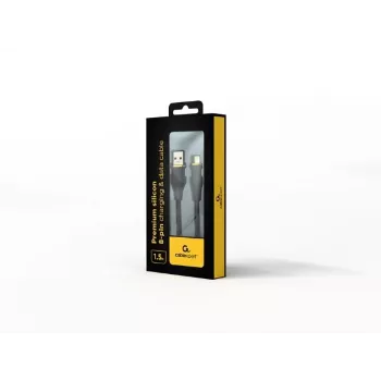 USB-A–Lightning-kaapeli Gembird CC-USB2S-AM8PM-1.5M-BK — USB 2.0, 1,5 m