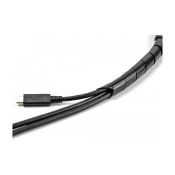 DeLOCK spiraaliletku joustava 2 m x 14 mm musta polyeteeni