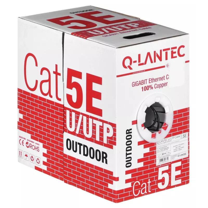 Alantec KIU5OUTS305Q verkkokaapeli musta 305 m Cat5e U/UTP (UTP) (KIU5OUTS305Q)