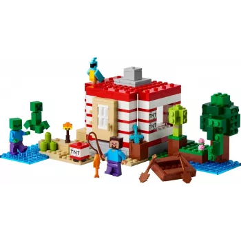 LEGO Minecraft setti 21275 TNT-viidakkotalo rakennuslelu, 287 osaa, 2 minihahmoa, 8+ vuotta