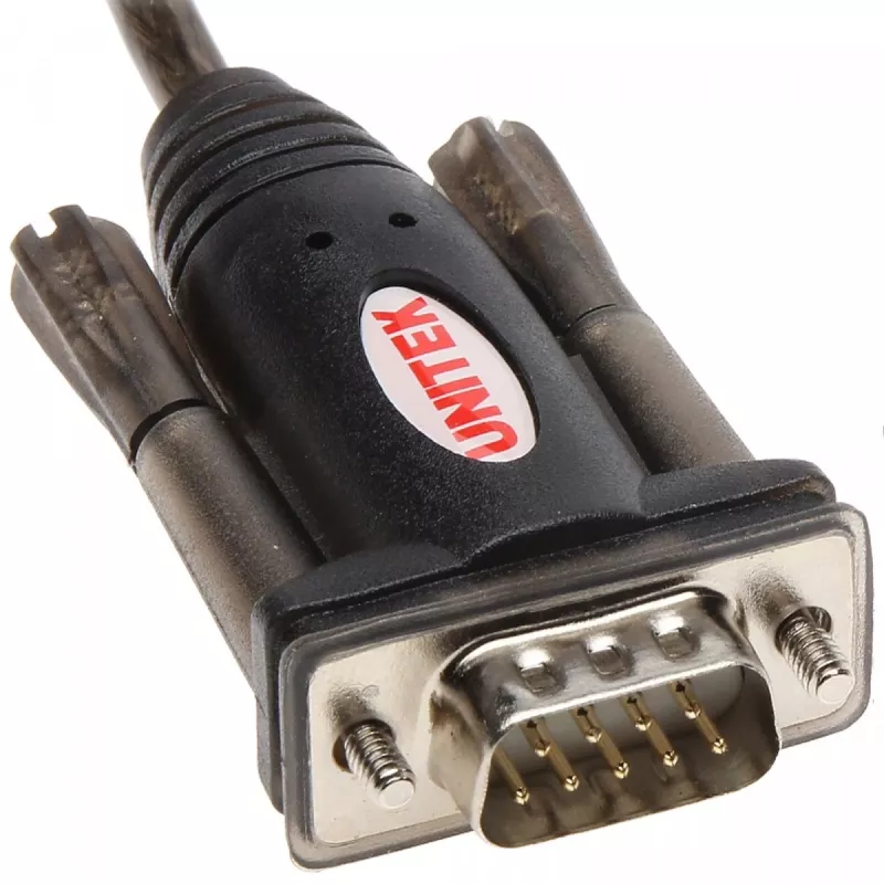 UNITEK Y-105A sarjakaapeli musta 1,5 m USB Type-A DB-9