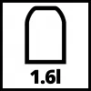 Einhell 3407000 - harmaa - musta - 1,3 m - 8 mm - 390 g - 560 g