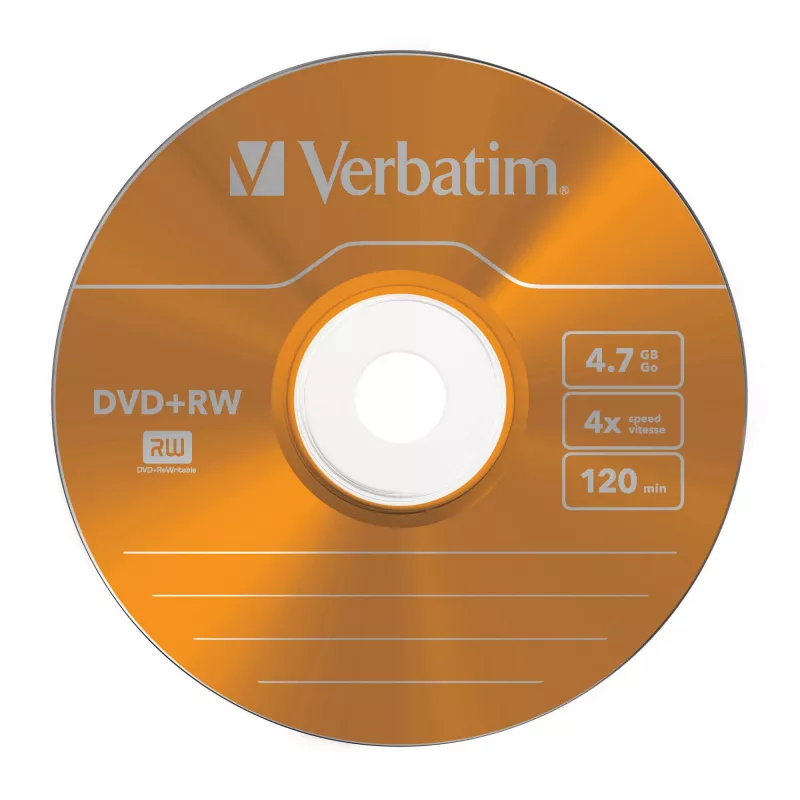 VERBATIM 43297 Verbatim DVD+RW ohut Jewel Case 5 4.7GB 4x väri