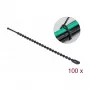 Helmikaapelikiinnike DeLOCK 19566 P 100 x L 2,4 mm musta 100 kpl