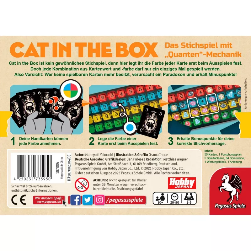 Cat in the Box, lautapeli