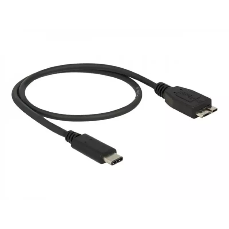 USB-kaapeli DeLOCK 0,5 m USB3.1 C - MicroUSB3.1 B