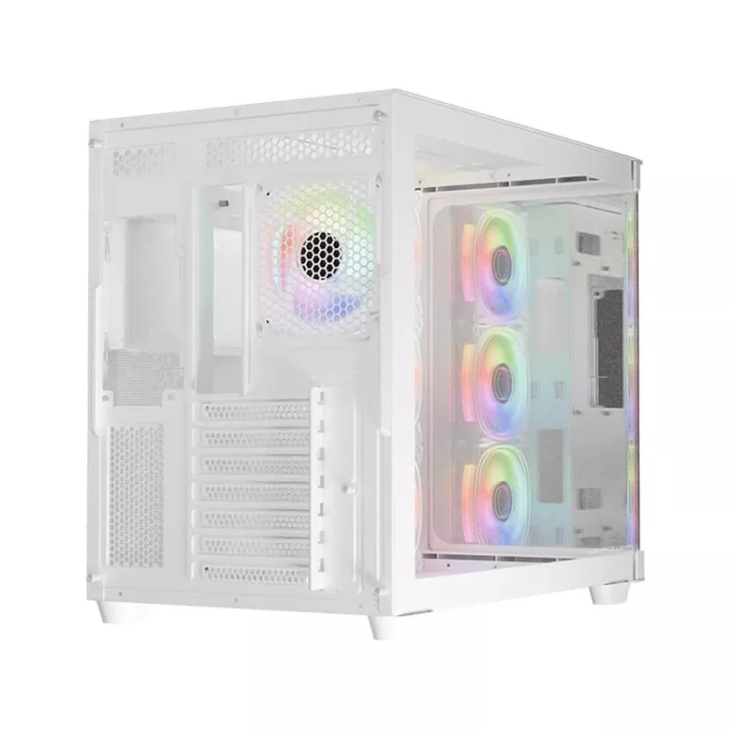 LC-Power Gaming 8001W Pro-Storm Light Midi-Tower ATX-kotelo, valkoinen (LC-8001W-ON)