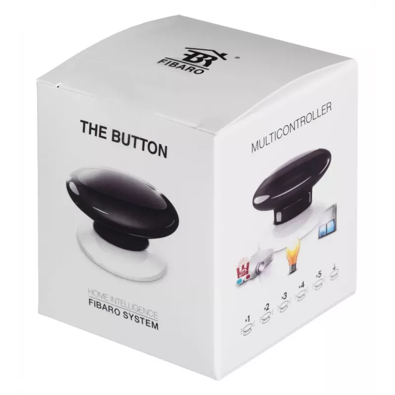 Fibaro The Button musta paniikkipainike radiohälytys