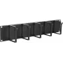 Kaapelinhallintapaneeli LOGON RAO105BL musta alumiini 48,3 cm