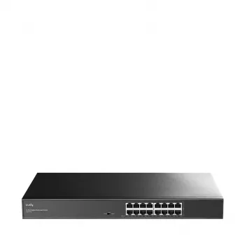 Verkkokytkin Cudy GS1016L — 16-porttinen Gigabit Ethernet (10/100/1000), 32 Gbit/s kytkentä, rack-asennus