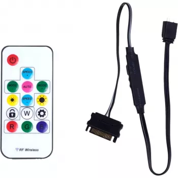 Remote ARGB Control Set, kaukosäädin musta, LQZ.ARGB_SET