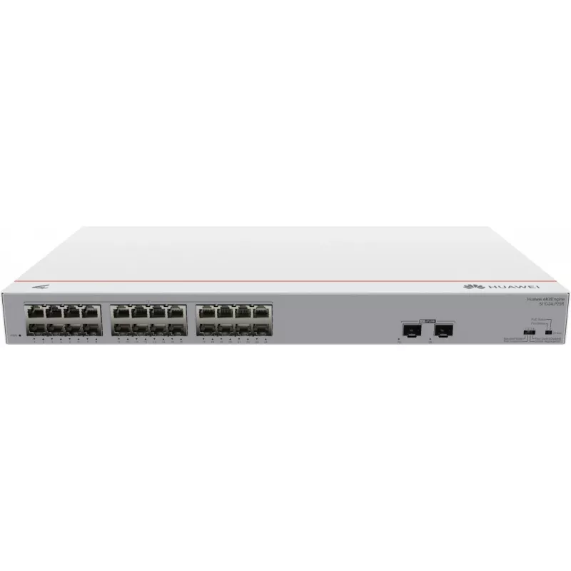 HUAWEI eKit S110 -sarja S110-24LP2SR hallitsematon L2 Gigabit Ethernet (10/100/1000) Power over Ethernet (PoE) 1U harmaa