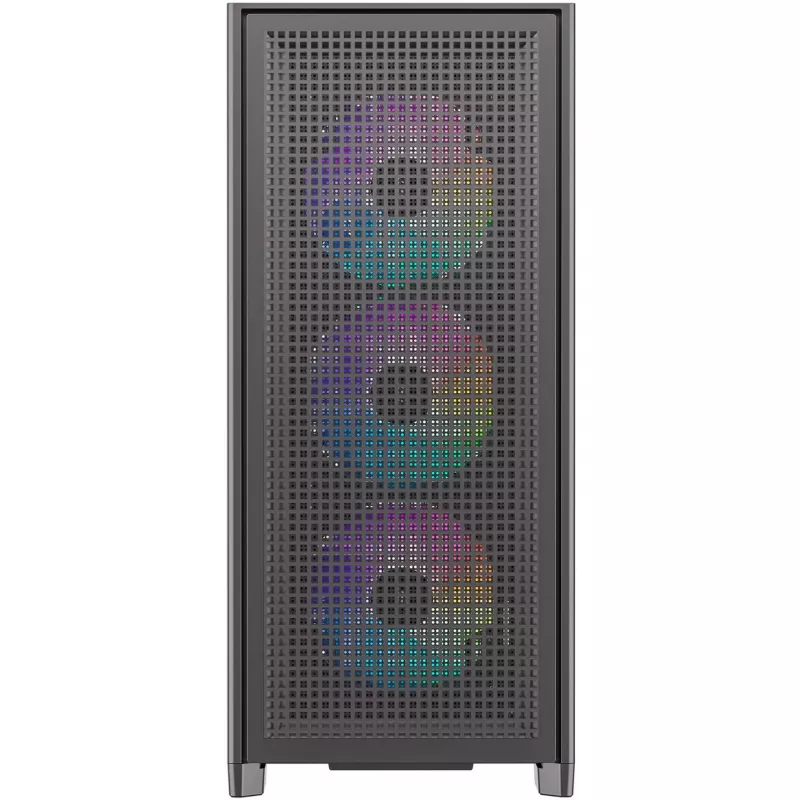 PC-kotelo Silentware Air 2000 A-RGB musta — Mid-Tower, karkaistusta lasista valmistettu sivupaneeli