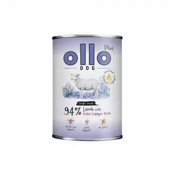 Ollo Plus kollageeni lammas 400 g purkki koirille